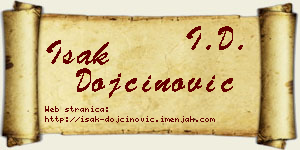 Isak Dojčinović vizit kartica